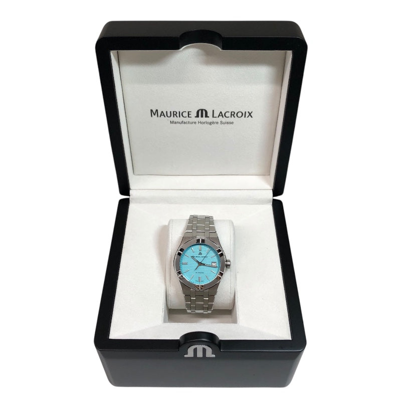  Shop Authentic Maurice Lacroix Aikon Automatic Limited Summer Edition Blue Dial Silver Steel Strap Watch For Men - AI6008-SS00F-431-1 - Luxxuri