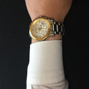  Shop Authentic Burberry The City White Dial Two Tone Steel Strap Watch for Men - BU9751 - Luxxuri