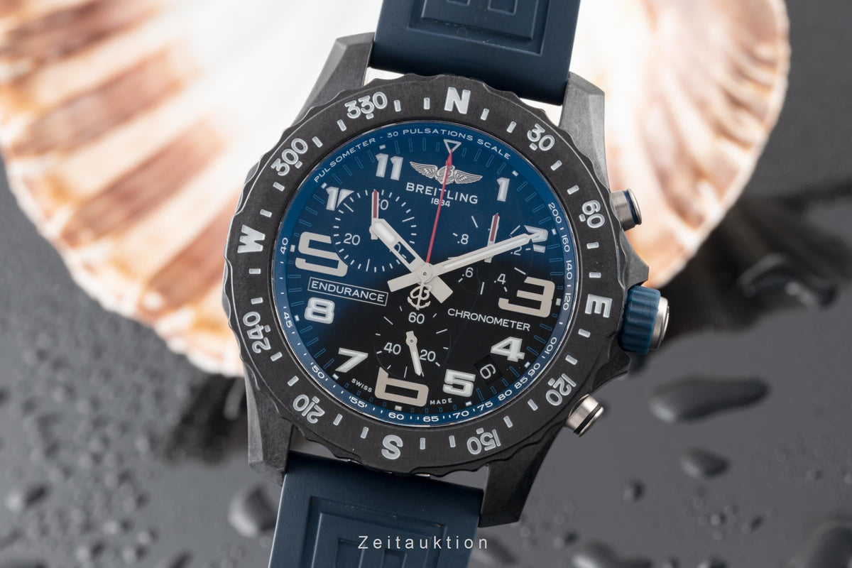  Shop Authentic Breitling Endurance Pro Black Dial Blue Rubber Strap Watch for Men - X82310D51B1S1 - Luxxuri