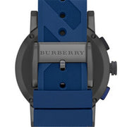  Shop Authentic Burberry The City Sport Chronograph Black Dial Blue Rubber Strap Watch For Men - BU9807 - Luxxuri