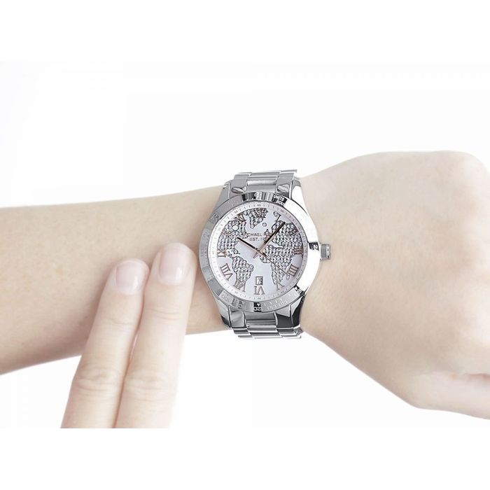  Shop Authentic Michael Kors Layton Silver Dial Silver Steel Strap Watch for Women - MK5958 - Luxxuri