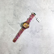 Shop Authentic Versace Icon Active Chronograph Quartz Gold Dial Red Leather Strap Watch For Men - VEZ701222 - Luxxuri