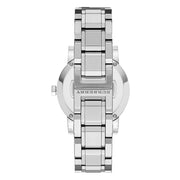  Shop Authentic Burberry The City Diamonds Silver Dial Silver Steel Strap Watch for Women - BU9125 - Luxxuri