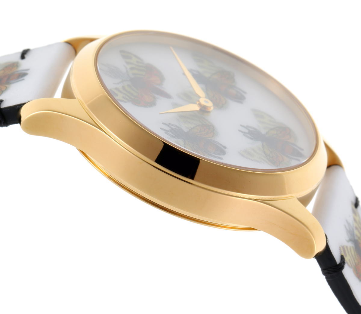  Shop Authentic Gucci G Timeless Quartz White Dial White Leather Strap Watch For Women - YA1264109 - Luxxuri
