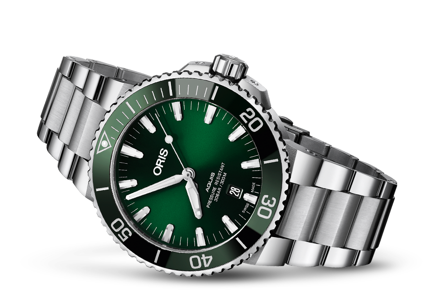  Shop Authentic Oris Aquis Date Green Dial Silver Steel Strap Watch for Men - 0173377304157-0782405PEB - Luxxuri