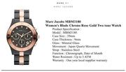  Shop Authentic Marc Jacobs Blade Chronograph Grey Dial Two Tone Steel Strap Watch for Women - MBM3180 - Luxxuri