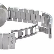  Shop Authentic Gucci G Interlocking Black Dial Silver Steel Strap Watch For Women - YA133307 - Luxxuri
