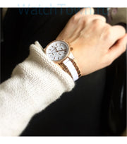  Shop Authentic Michael Kors Ritz White Dial Two Tone Steel Strap Watch for Women - MK6324 - Luxxuri