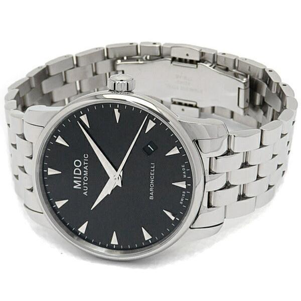  Shop Authentic Mido Baroncelli Ii Automatic Black Dial Silver Steel Strap Watch For Men - M8600.4.18.1 - Luxxuri