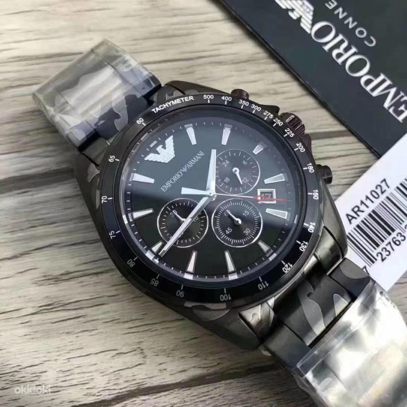  Shop Authentic Emporio Armani Sportivo Quartz Black Dial Black Steel Strap Watch For Men - AR11027 - Luxxuri