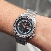  Shop Authentic Seiko 5 Sports Checker Flag Special Edition Black Dial Silver Steel Strap Watch For Men - SRPK67K1 - Luxxuri