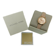  Shop Authentic Michael Kors Jaycie Quartz Rose Gold Dial Pink Leather Strap Watch for Women - MK2879 - Luxxuri