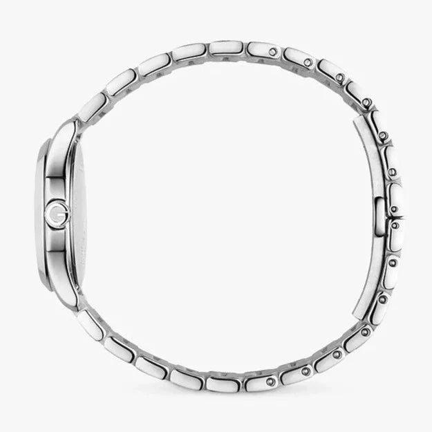  Shop Authentic Gucci G Timeless Brown Dial Silver Steel Strap Watch For Women - YA126526 - Luxxuri