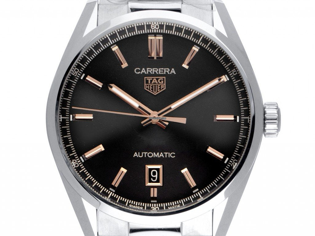  Shop Authentic Tag Heuer Carrera Black Dial Silver Steel Strap Watch for Men - WBN2113.BA0639 - Luxxuri