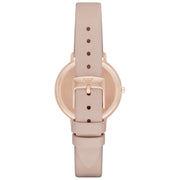  Shop Authentic Emporio Armani Kappa Rose Gold & White Dial Beige Nude Leather Strap Watch For Women - AR2510 - Luxxuri