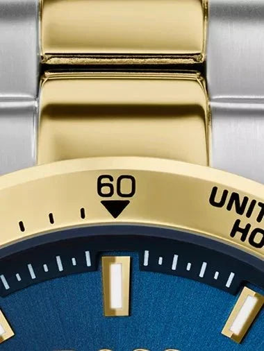  Shop Authentic Hugo Boss Hero Blue Dial Two Tone Steel Strap Watch for Men - 1513767 - Luxxuri