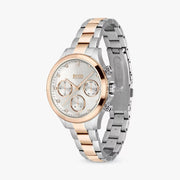  Shop Authentic Hugo Boss Hera Chronograph Silver Dial Two Tone Steel Strap Watch for Women - 1502446 - Luxxuri