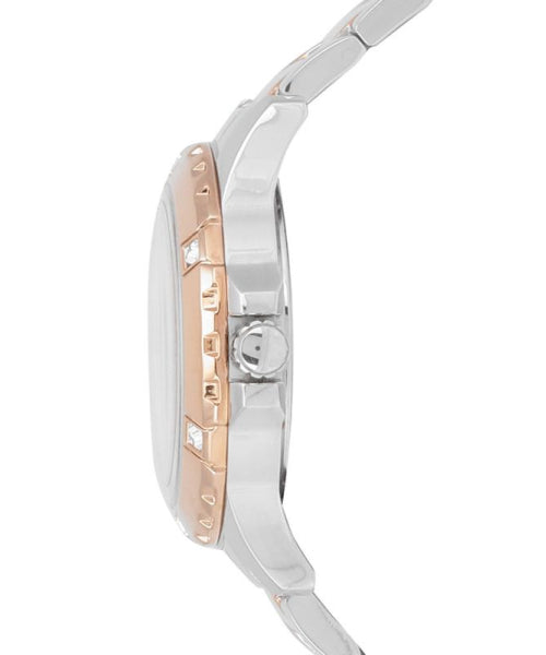  Shop Authentic Guess Mist Quartz Silver Dial Two Tone Steel Strap Watch For Women - W0443L4 - Luxxuri
