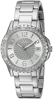  Shop Authentic Guess Sassy Multifunction Quartz Silver Dial Silver Steel Strap Watch For Women - W0705L1 - Luxxuri