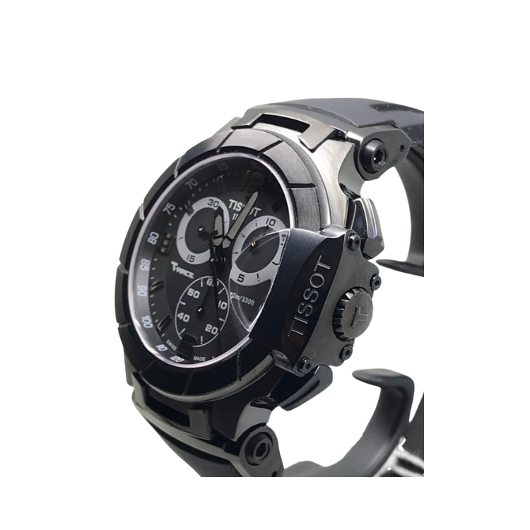  Shop Authentic Tissot T Race Chronograph Black Dial Black Rubber Strap Watch for Men - T048.417.37.057.00 - Luxxuri