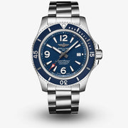  Shop Authentic Breitling Superocean Automatic 42mm Blue Dial Silver Steel Strap Watch for Men - A17366D81C1A1 - Luxxuri