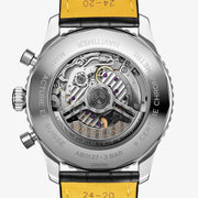  Shop Authentic Breitling Navitimer B01 Chronograph 46 Black Dial Black Leather Strap Watch for Men - AB0137211B1P1 - Luxxuri