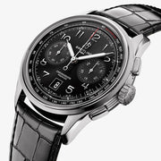  Shop Authentic Breitling Premier B01 Chronograph 42 Black Dial Black Leather Strap Watch for Men - AB0145221B1P1 - Luxxuri