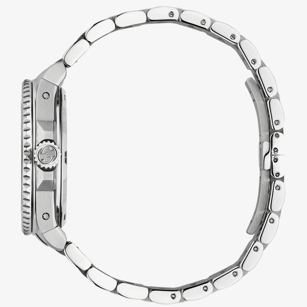  Shop Authentic Gucci Dive Automatic Silver Dial Silver Steel Strap Watch for Men - YA136354 - Luxxuri
