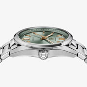  Shop Authentic Tag Heuer Carrera Date Automatic 18K Green Dial Silver Steel Strap Watch for Women - WBN2312.BA0001 - Luxxuri