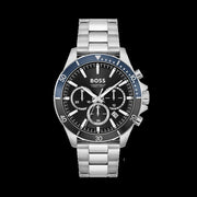  Shop Authentic Hugo Boss Troper Chronograph Black Dial Silver Steel Strap Watch For Men - 1514101 - Luxxuri