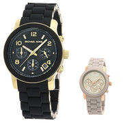  Shop Authentic Michael Kors Runway Chronograph Black Dial Black Silicone Strap Watch For Women - MK7385 - Luxxuri