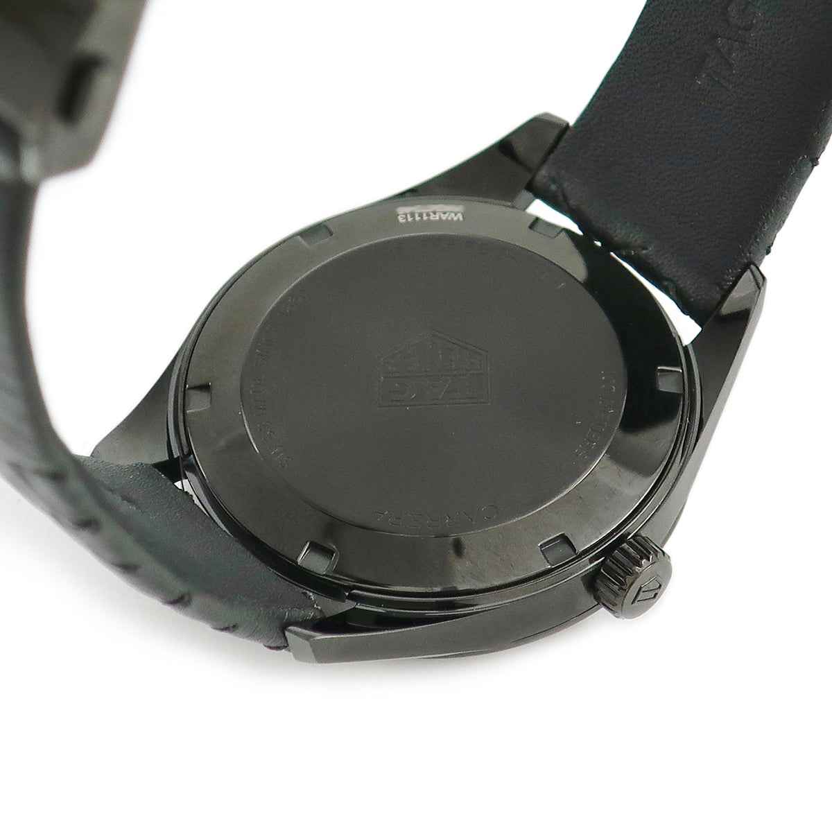  Shop Authentic Tag Heuer Carrera Special Edition Black Dial Black Leather Strap Watch for Women - WAR1113.FC6392 - Luxxuri