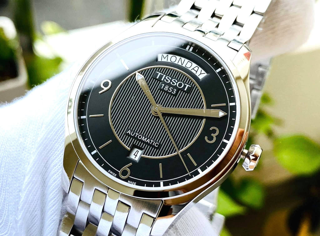  Shop Authentic Tissot T Classic T One Automatic Black Dial Silver Steel Strap Watch For Men - T038.430.11.057.00 - Luxxuri