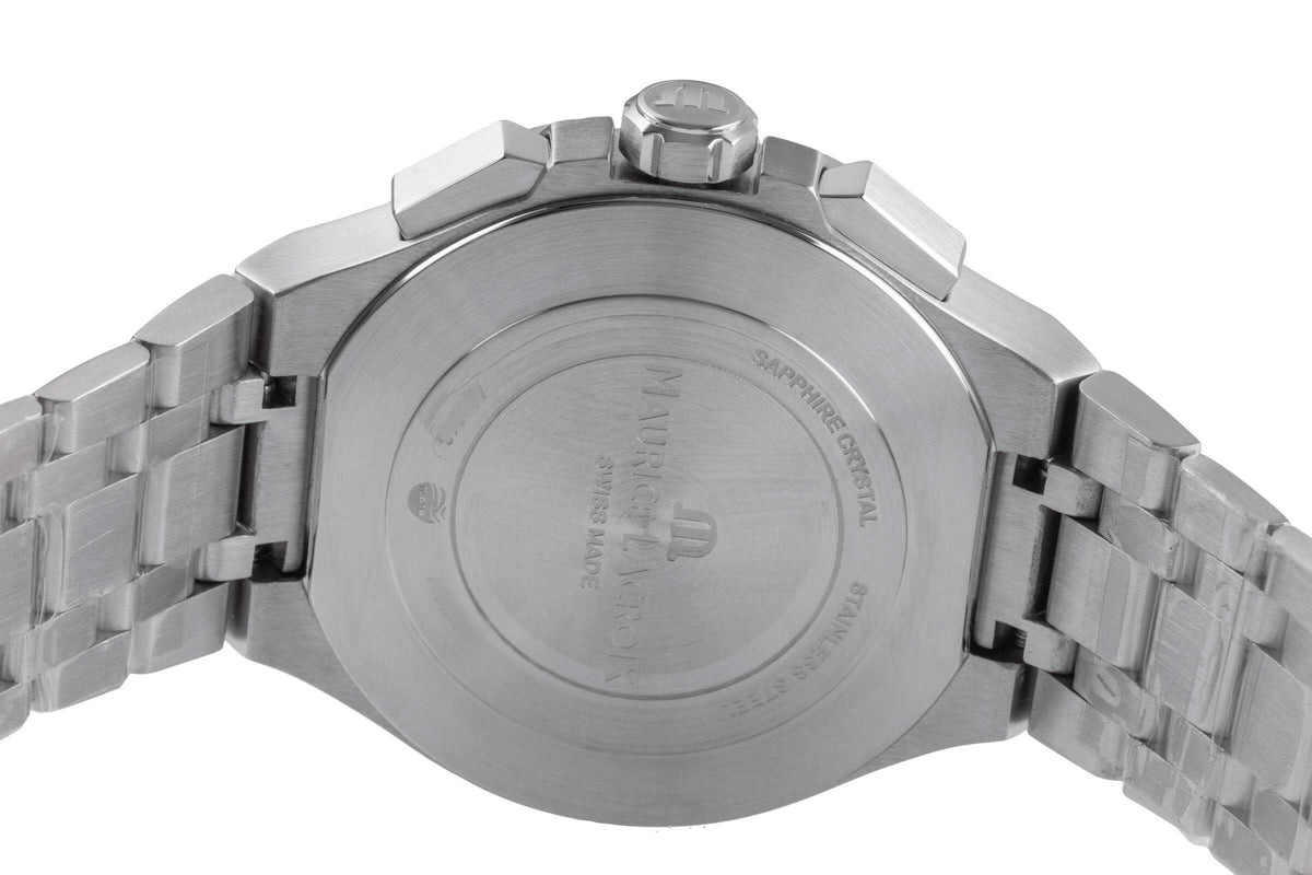  Shop Authentic Maurice Lacroix Aikon Chronograph Green Dial Silver Steel Strap Watch For Men - AI1018-SS002-630-1 - Luxxuri
