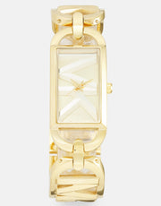  Shop Authentic Michael Kors Empire Three Hand Gold Dial Gold Steel Strap Watch For Women - MK7406 - Luxxuri