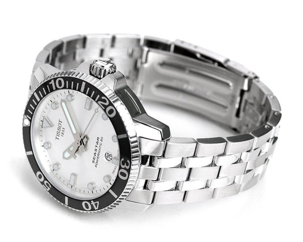  Shop Authentic Tissot Seastar 1000 Powermatic 80 Silver Dial Silver Steel Strap Watch For Men - T120.407.11.031.00 - Luxxuri