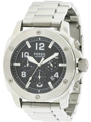  Shop Authentic Fossil Modern Machine Black Dial Silver Steel Strap Watch for Men - FS4926 - Luxxuri
