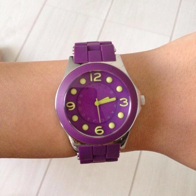  Shop Authentic Marc Jacobs Pelly Purple Dial Purple Silicone Strap Watch for Women - MBM2515 - Luxxuri