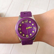  Shop Authentic Marc Jacobs Pelly Purple Dial Purple Silicone Strap Watch for Women - MBM2515 - Luxxuri