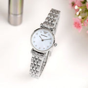  Shop Authentic Emporio Armani Gianni Blue Dial Silver Steel Strap Watch For Women - AR1961 - Luxxuri