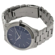  Shop Authentic Michael Kors Slim Runway Blue Dial Grey Steel Strap Watch For Men - MK8584 - Luxxuri