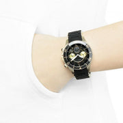  Shop Authentic Marc Jacobs Rock Chronograph Black Dial Black Silicone Strap Watch for Women - MBM2598 - Luxxuri