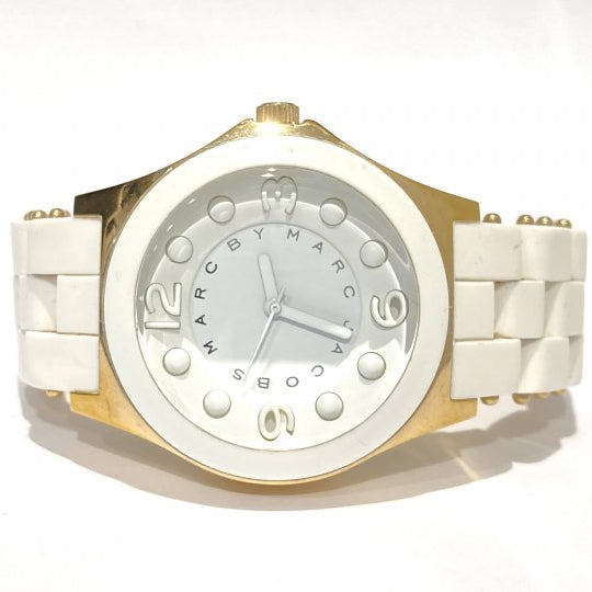  Shop Authentic Marc Jacobs Pelly White Dial White SIlicone Strap Watch for Women - MBM2525 - Luxxuri