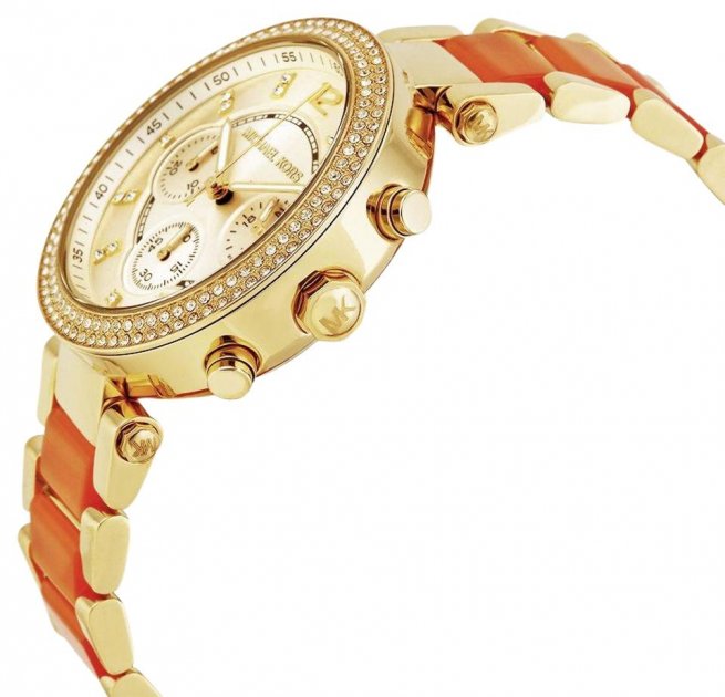  Shop Authentic Michael Kors Parker Gold Dial Two Tone Steel Strap Watch for Women - MK6139 - Luxxuri
