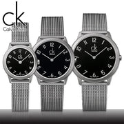  Shop Authentic Calvin Klein Minimal Black Dial Silver Mesh Bracelet Watch for Men - K3M51151 - Luxxuri