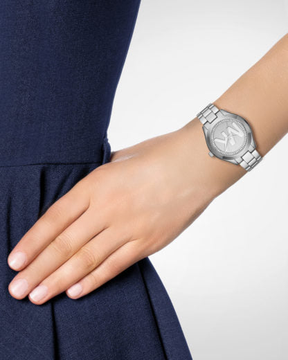  Shop Authentic Michael Kors Mini Slim Runway Silver Dial Silver Steel Strap Watch for Women - MK3548 - Luxxuri