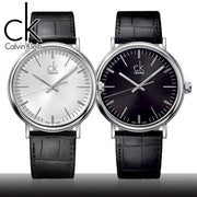  Shop Authentic Calvin Klein Surround Black Dial Black Leather Strap Watch for Men - K3W211C1 - Luxxuri