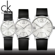 Shop Authentic Calvin Klein Post Minimal Silver Dial Black Leather Strap Watch for Men - K7621192 - Luxxuri