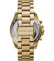  Shop Authentic Michael Kors Bradshaw Chronograph Blue Dial Gold Steel Strap Watch For Women - MK5975 - Luxxuri