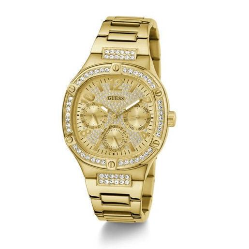  Shop Authentic Guess Duchess Quartz Gold Dial Gold Steel Strap Watch For Women - GW0558L2 - Luxxuri